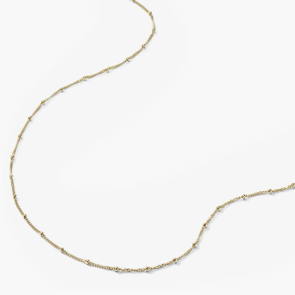 MEJURI New 14k Yellow Gold Spheres Chain Necklace